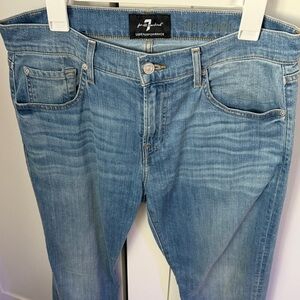 7 For All Mankind Light Blue Straight Jeans